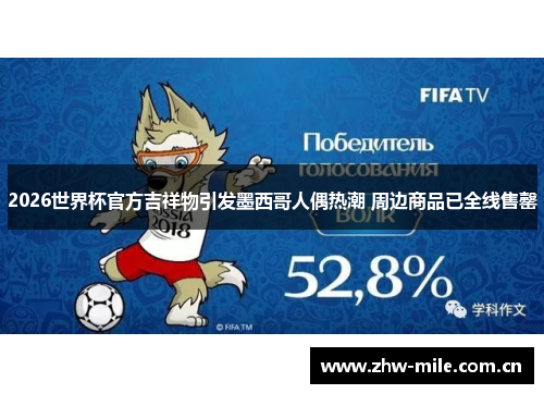 2026世界杯官方吉祥物引发墨西哥人偶热潮 周边商品已全线售罄 2026世界杯官方吉祥物引发墨西哥人偶热潮 周边商品已全线售罄